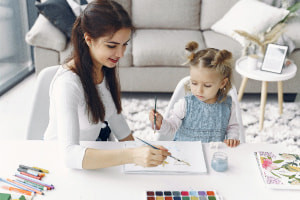 Children Socializing in the Montessori environment